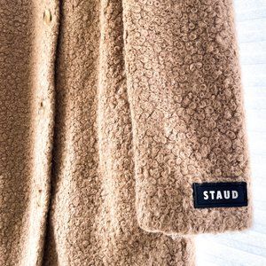 Staud Camel Sherpa Peacoat